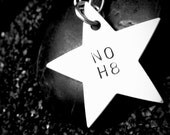 NOH8 star stainless steel hand stamped necklace