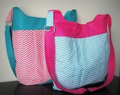 Chevron Bag - 2 Bags - Bubble gum collection bags - pick your colors