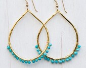 Turquoise Loop Earrings
