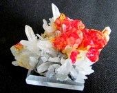 Mineral Specimen - Quartz, Realgar, Galena, Orpiment - Palomo Mine, Julcani Dist., Huancavelica Dept., Peru
