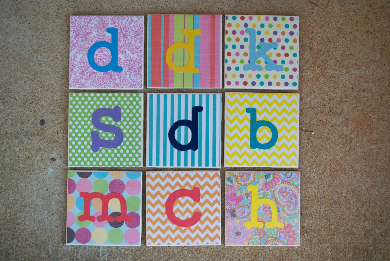 Monogrammed Coasters