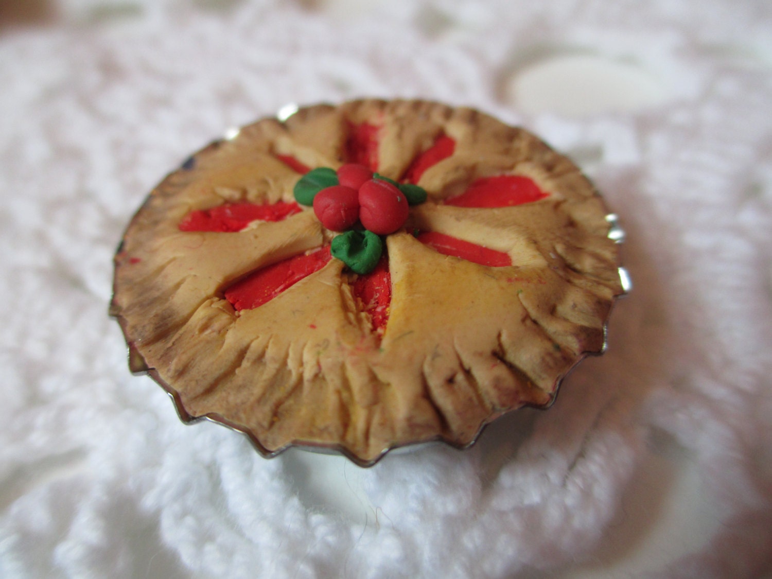Doll House Miniature Cherry Pie