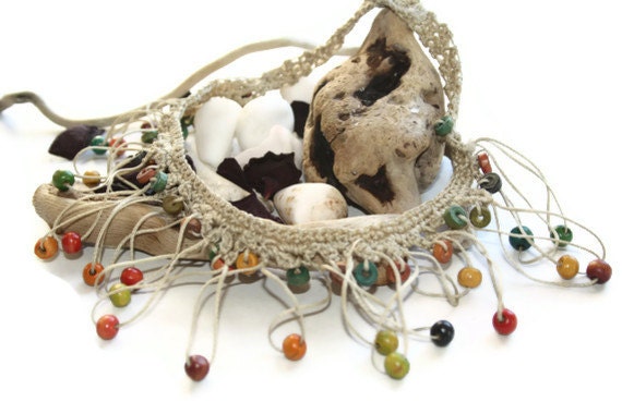 Handmade Colorful Beaded Necklace Valentine's Day - Ready to ship