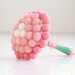 Ombre Bridal Bouquet Wedding, Pink Peach Craspedia Flowers, Needle Felt, Everlansting, Billy Button Balls, Classic Country Bride Handmade