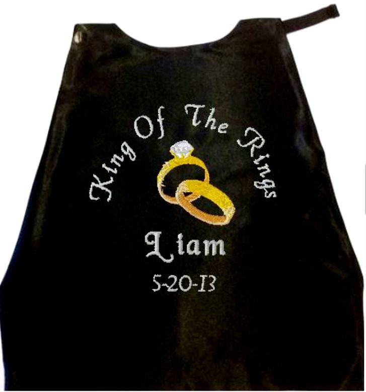 Boy's Ring Bearer Cape,  Embroidered Ring Bearer Cape, Monogram Wedding Photo Op