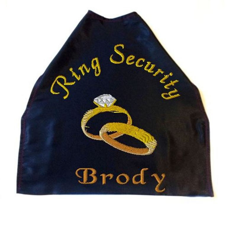 Boy's Ring Bearer Cape,  Embroidered Ring Bearer Cape Personalized Wedding Photo Op