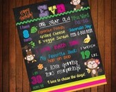 Custom Birthday Poster: Monkey Theme Il_170x135