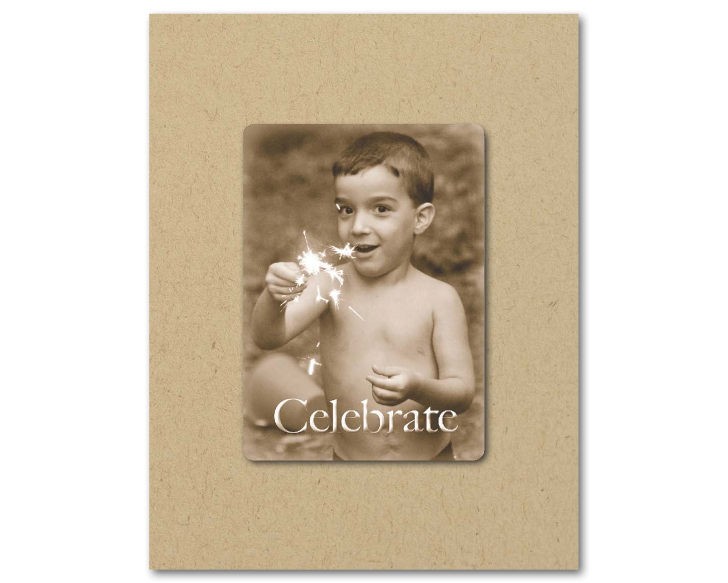 CELEBRATE, Party Invitation, Fourth of July, Greeting Card, Any Occasion, Photo Note, Blank