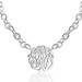 Small Monogram Necklace with Large Chain - Customize It with Your Initials - Sterling Silver