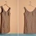 Vintage 1960s Brown Mod Mini Dress, By Garland, Size XS Small Extra
