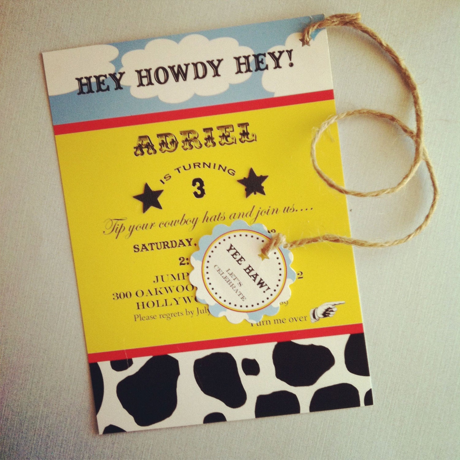 Toy Story Inspired Invitation -  digital file