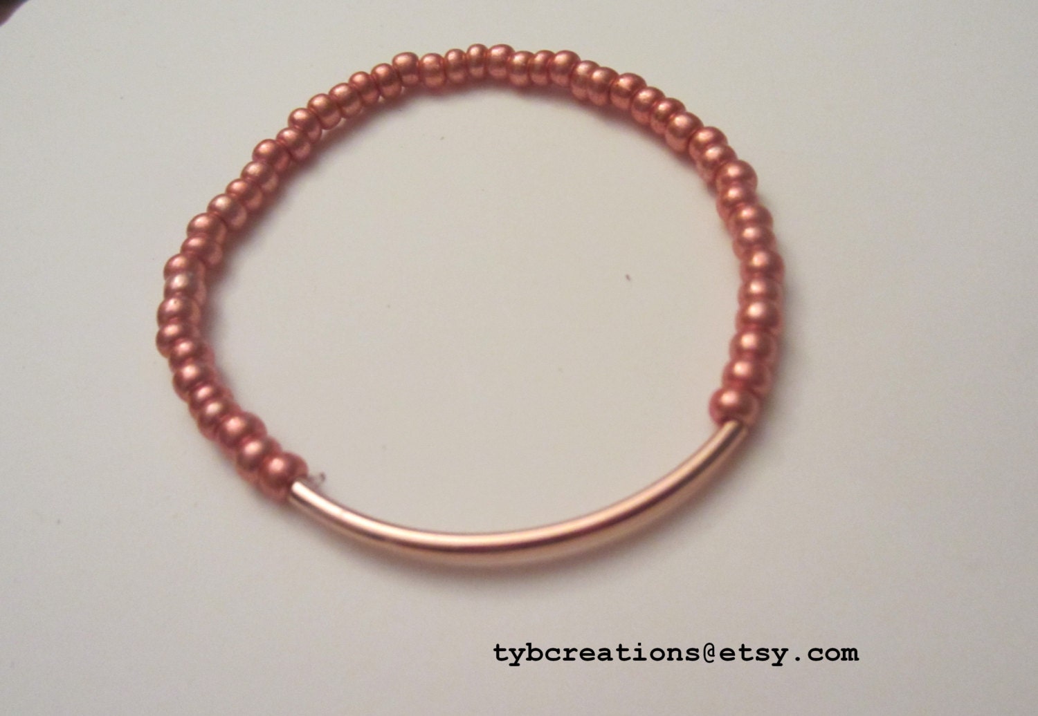 Simple Rose Gold Bar Bracelet
