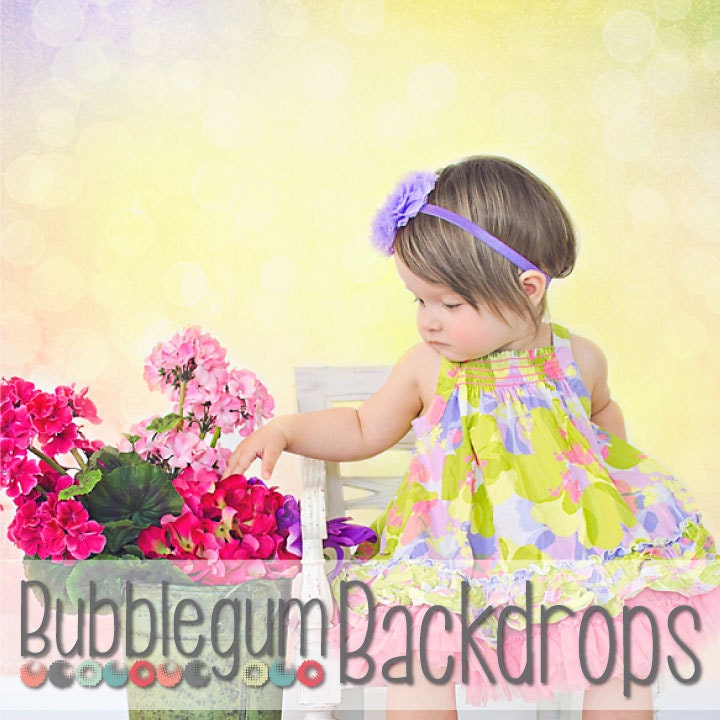 Summer Bokeh - 48" x 48"  - Vinyl Photography  Backdrop Photo Prop