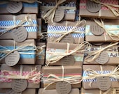 Custom Shower Soap Favors, 60 soap favors, Wedding favors, All Natural soap, Organic, LARGE guest sized bars, Made to Order