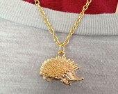 Gold Hedgehog Necklace