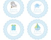 Cute Personalized Baby Shower, Baptism Favor / Gift Tags - Printable DIY File Il_170x135