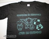 KIDS T-Shirt BE YOURSELF Tee - Cute kawaii dragon owl panda - Organic Eco Shirt - ReLove Planet - Toddler 2T 3T 4T