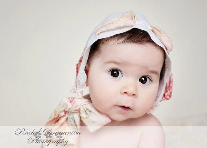 Newborn Baby Photography Prop Eyelet  Bonnet, Newborn Girl, Baby Girl Bonnet, Baby Girl