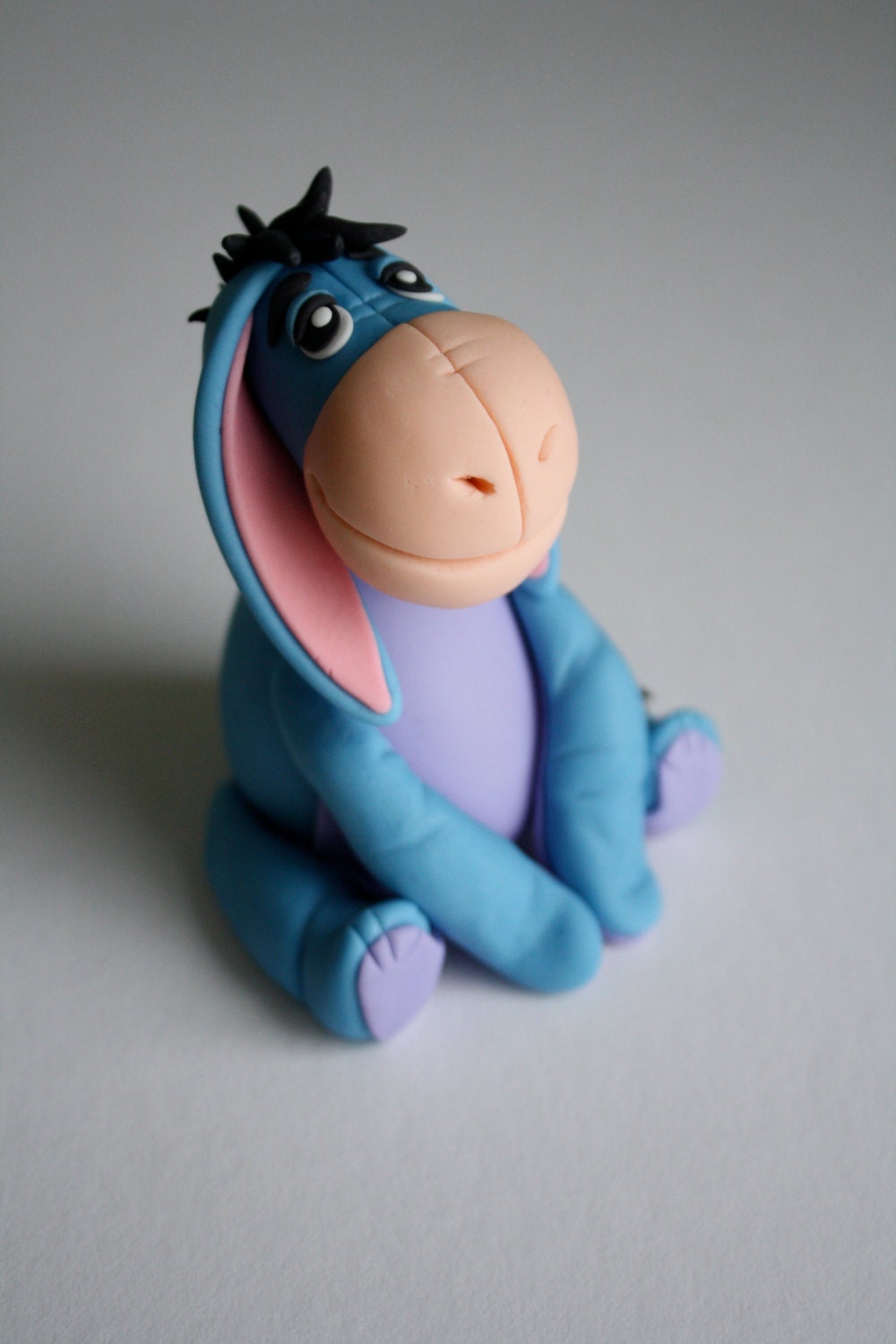 Fondant Eeyore Inspired Cake, Cupcake Topper