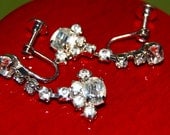 Vintage Rhinestone Drop Earrings