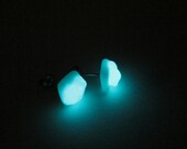 Glow In The Dark Glass Earrings - Hip to be Square