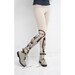 Girl in boots- ivory leggings