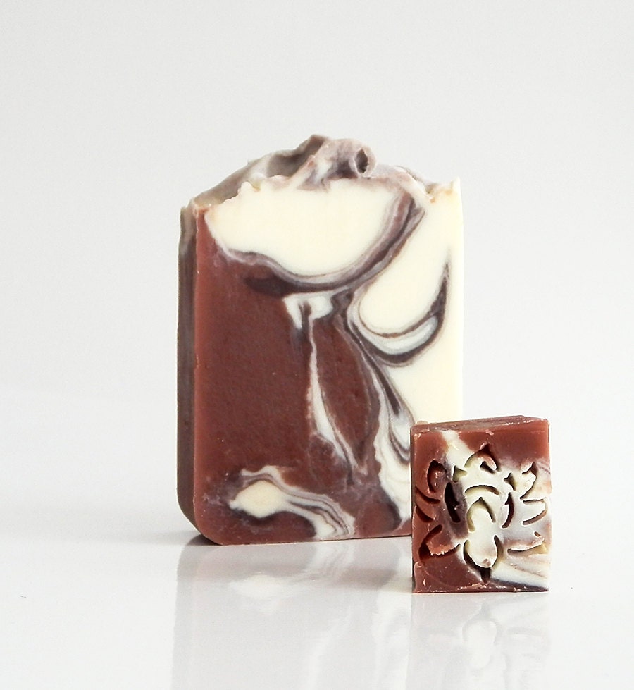 Natural soap - cold process - handmade soaps - color burgundy -  sweet cherry scent
