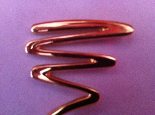 Vintage Paloma Picasso for Tiffany & Co Large Squiggle Pin Stamped 18k Gold 1983 Push Present Mother's Day High Fashion Preppy Wedding