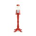 Gumball Machine With Stand, Red Retro Carousel Style - Authentic Original, Cast Iron, Glass Globe - Large Size, Free Standing - Made in USA