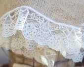 Burlap and Lace placemats (set of six) - Wedding - Home Decor - Shower