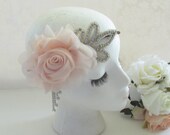 Rhinestone Bridal  Headpiece / Bridal Fascinator /  Art Deco / The Agnes Headband