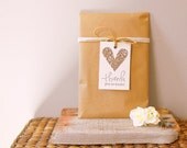 THANK YOU TAGS-wedding gift tags-gift tags-heart tags-set of 12
