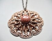 60s Radial Jewel Necklace