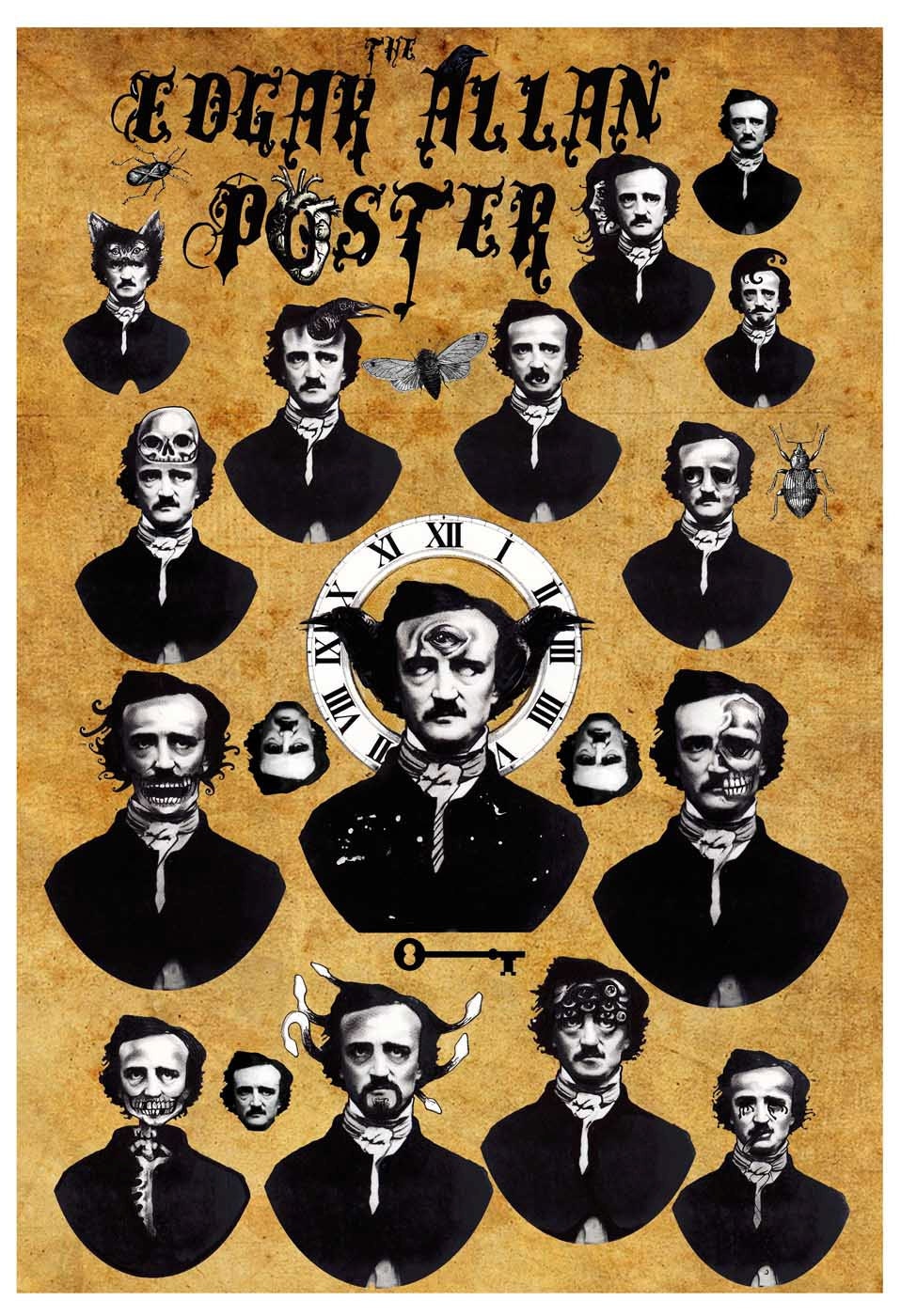 The Edgar Allan Poster - 13x19 inches - by Indrid Cold