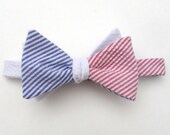 America Seersucker Bow Tie  -Limited Edition-