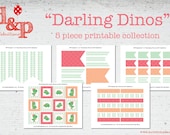 DIY Printable Darling Dinos Collection INSTANT DOWNLOAD