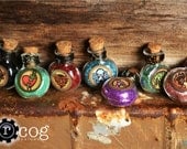 BIOSHOCK INFINITE VIGORS - Choose your favorite -  Glass Bottle - Necklace