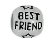 Best Friend Sterling Silver Charm Bead Fits European Bead Bracelets  Friendship