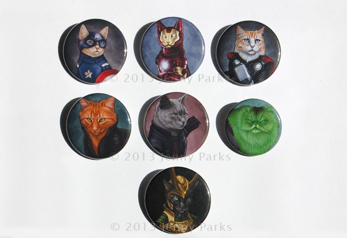 Catvengers Buttons