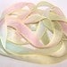 Sassy Silks Hand Painted Silk Ribbon Wrist Wrap Party Mints