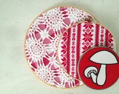 roses are red...embroidery hoop wall art instant collection valentine set
