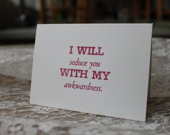 Awkward Seduction Card