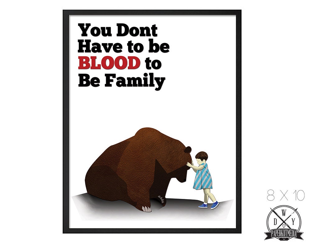 You Dont Have to Be Blood, 8x10 Vintage Anchor Print, Art Print and Home Decor, and Buy 2 Get 1 Free