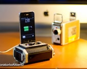 iPhone dock from vintage camera -Stylish BROWNIE Reflex- iPhone 4