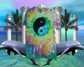 CUSTOM DYED. yin yang shirt