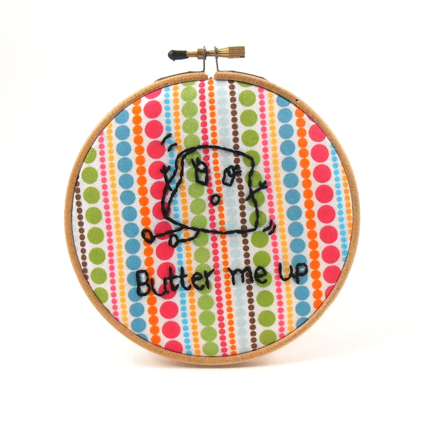 Hand Embroidery Kitchen Decor - Butter Me Up