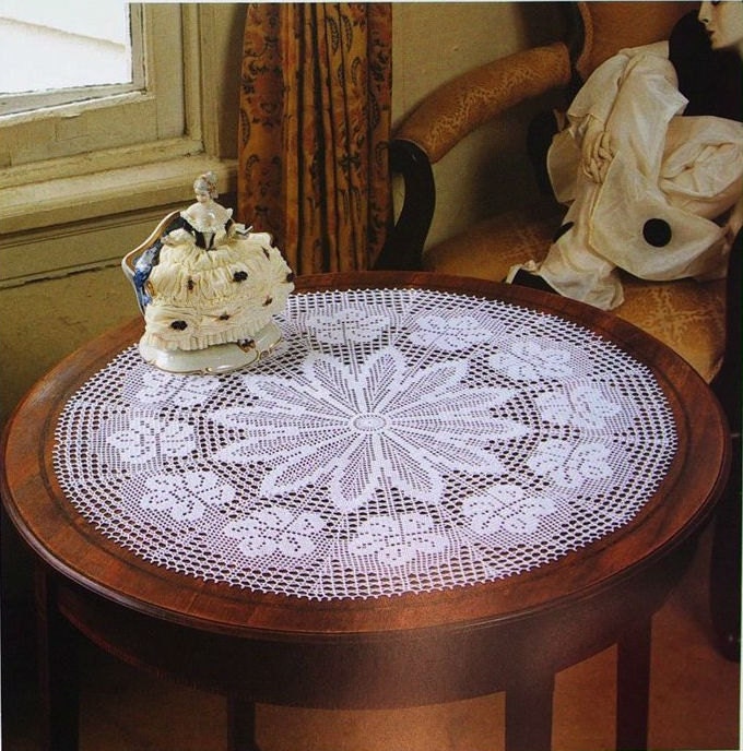 Beautiful White Crochet Doily, Crochet Table Center, Crochet Lace Doily, Victorian, Rustic