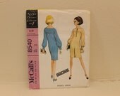 McCall's 1966 Dress Pattern/ Number 8540/ Bust 32/ '60s Donald Brooks Dress/ UNCUT