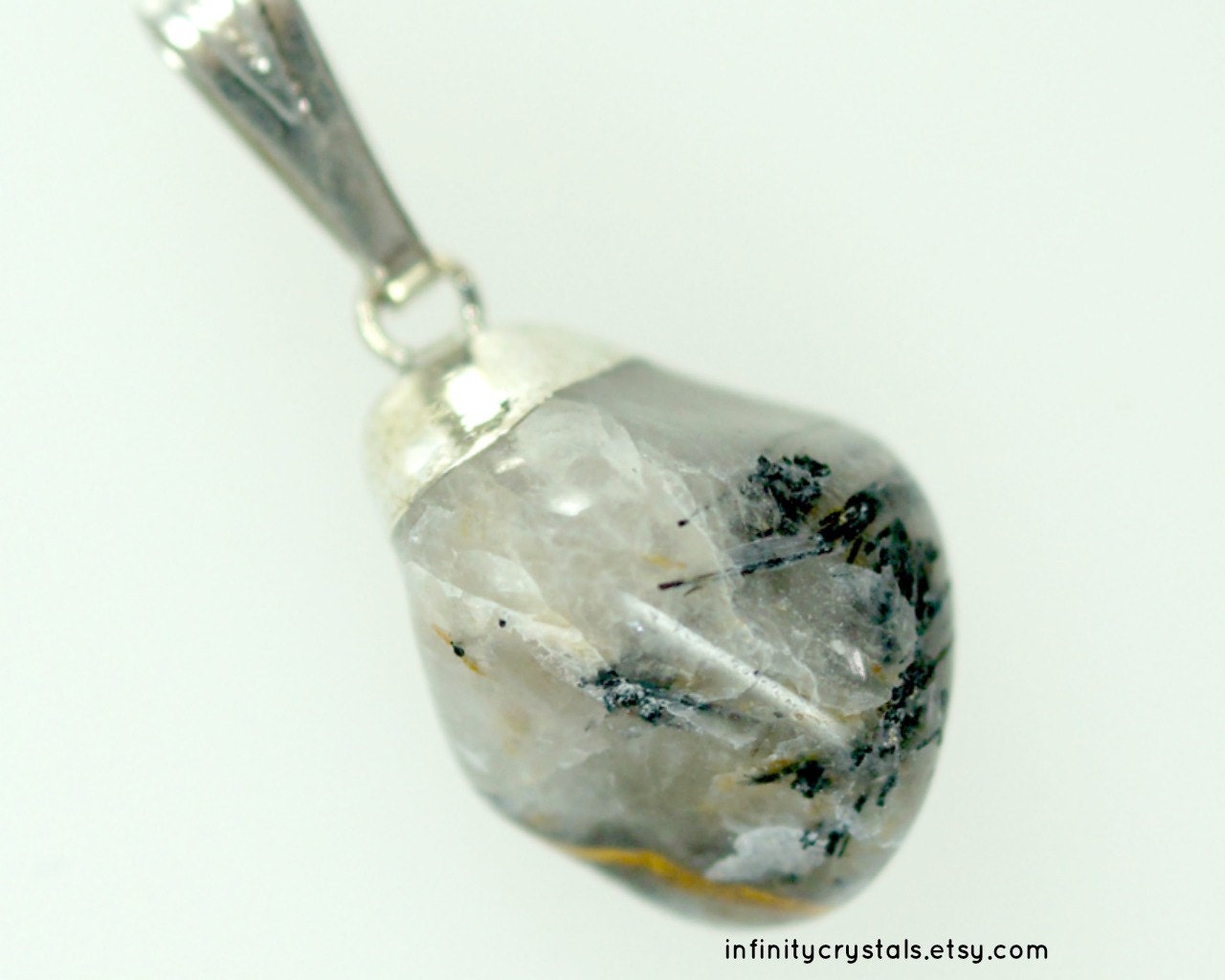 Tourmalinated Quartz  Pendant