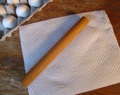 Small french rolling pin, made of rare Red Bud wood, perfect for tortillas and small pastries